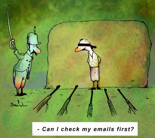 'Can I check my emails first?'