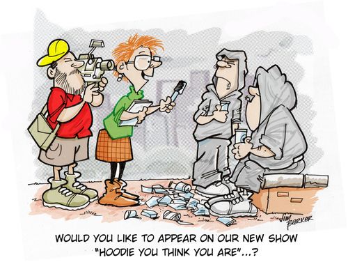 'Would you like to appear on our new show - Hoodie you think you are...?'