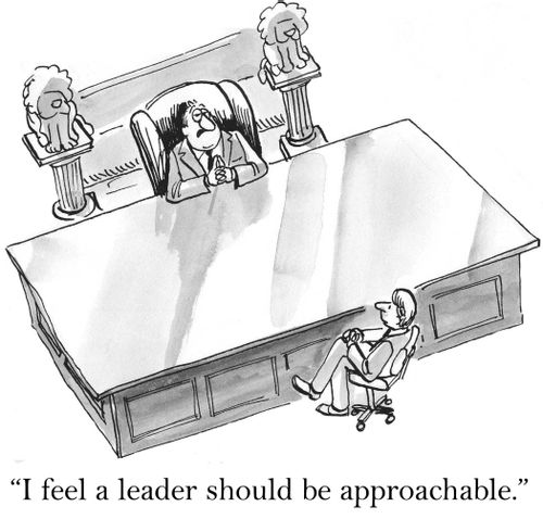 'I feel a leader should be approachable.'