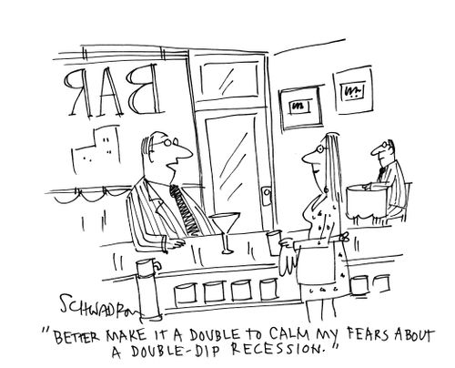'Better make it a double to calm my fears about a double-dip recession.'