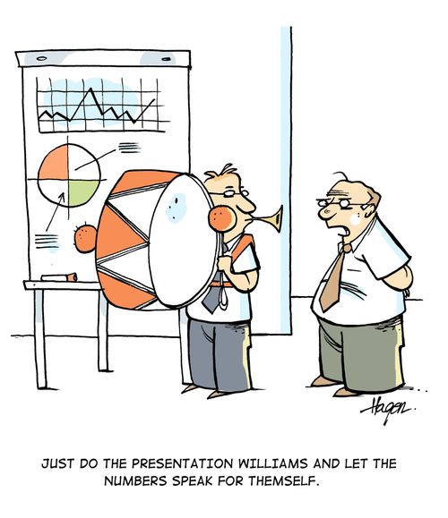 'Just do the presentation Williams and let the numbers speak for themself.'
