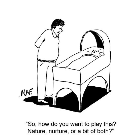 "Nature, nurture or a bit of both?"