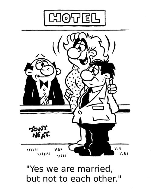 'Yes we are married, but not to each other.'