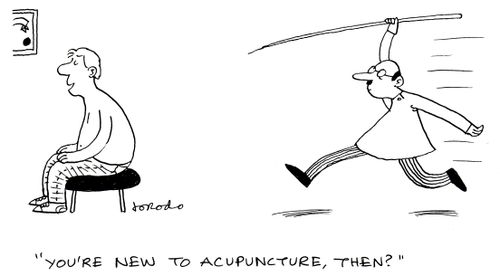 'You're new to acupuncture, then?'