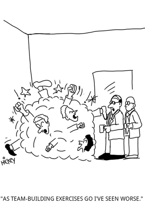 'As team-building exercises go I've seen worse.'