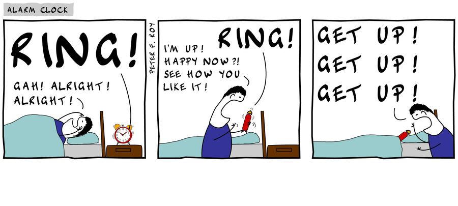 Alarm clock.