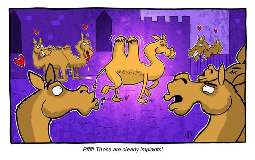 'Pfffft! Those are clearly implants!'