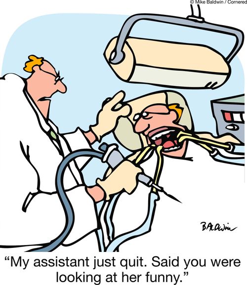 'My assistant just quit. Said you were looking at her funny.'