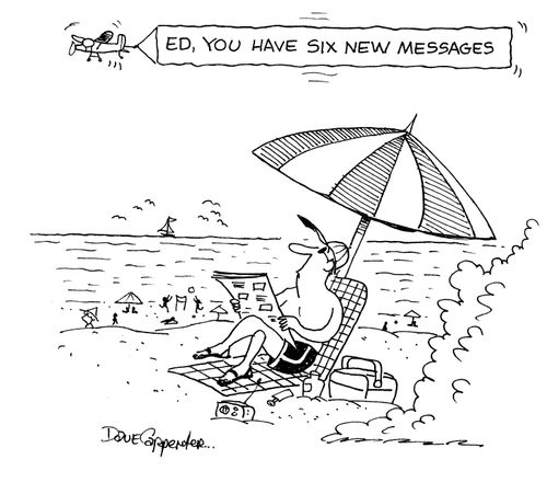 Ed, you have six new messages.