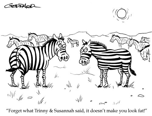 'Forget what Trinny & Susannah said, it doesn't make you look fat!'