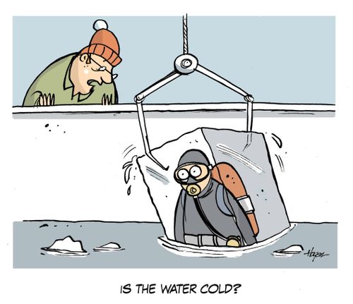 'Is the water cold?'