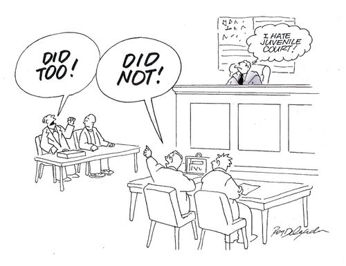 'I hate juvenile court!'