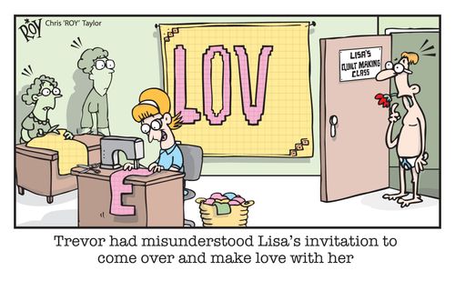 Trevor had misunderstood Lisa's invitation to come over a make love with her.