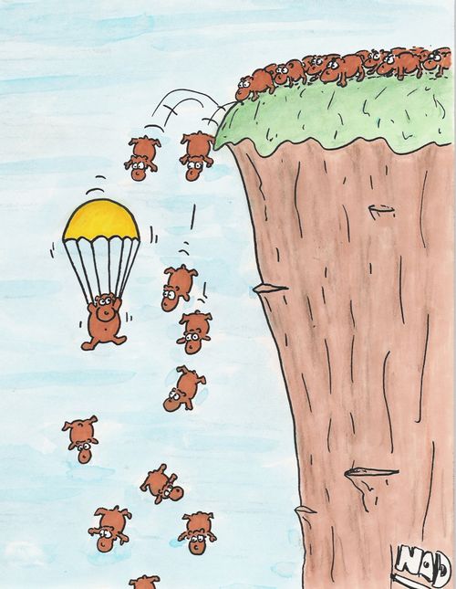 Parachuting Lemming.