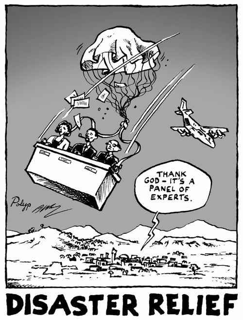 Disaster relief - the experts arrive.