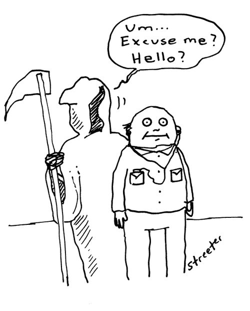 Death and the mp3 player.