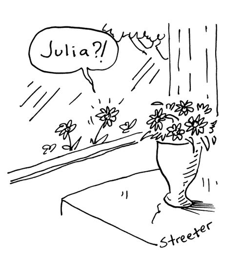 Live Flower/Vase Flower - 'Julia?'