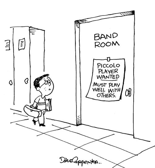 Piccolo player wanted, must play well with others.