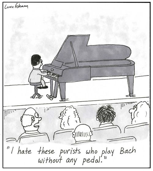 'I hate these purists who play Bach without any pedal'