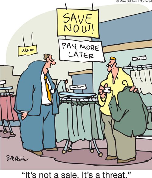 'It's not a sale. It's a threat.'