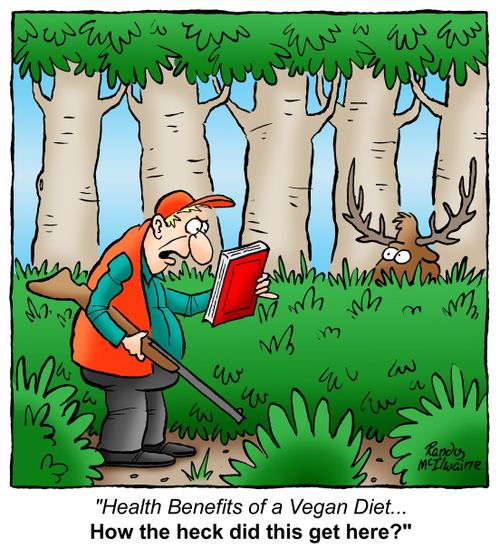 'Health Benefits of a Vegan Diet... How the heck did this get here?'