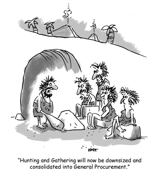 'Hunting and Gathering will now be downsized and consolidated into General Procurement.'