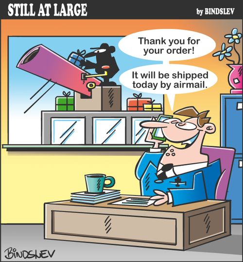 "Thank you for your order! It will be shipped today by airmail."