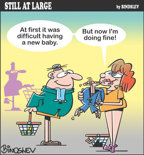 "At first it was difficult having a new baby. But now I'm doing fine!"