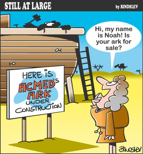 "Hi, my name is Noah! Is your ark for sale?"
