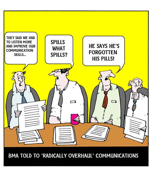 BMA told to radically overhaul communications.