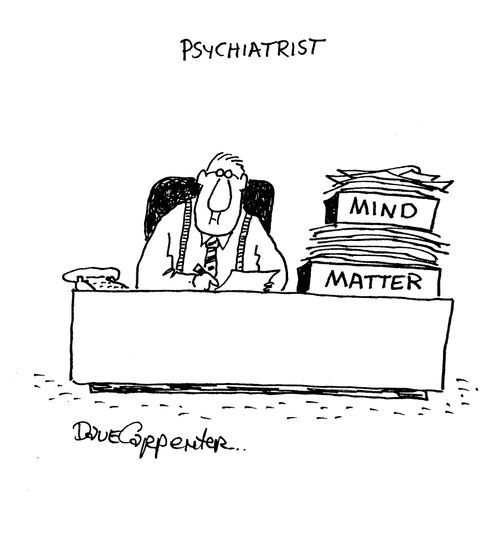 Psychiatrist: Mind over matter filing trays.