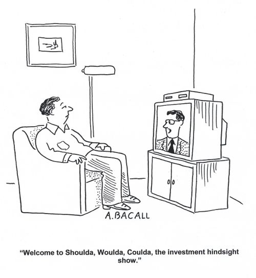 'Welcome to Shoulda, Woulda, Coulda, the investment hindsight show.'