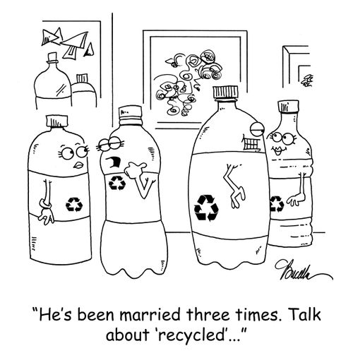 'He's been married three times. Talk about 'recycled'...'