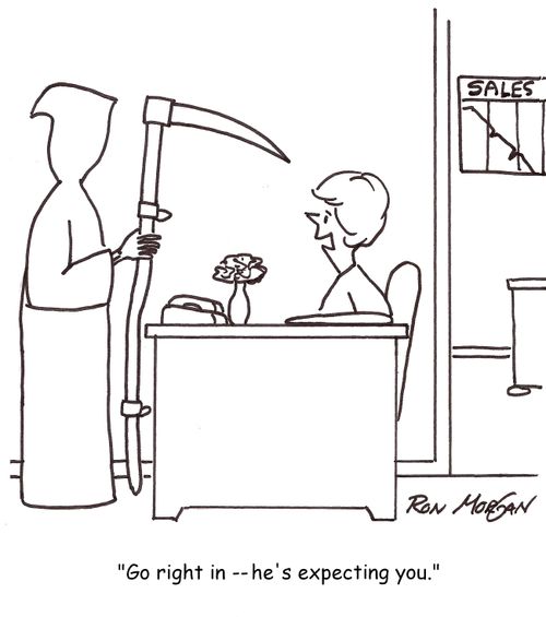 'Go right in -- he's expecting you.'