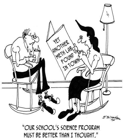 'Our school's science program must be better than I thought.'