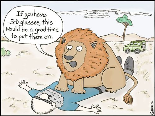 'If you have 3D Glasses this would be a good time to put them on.' 