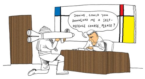 'Janine, could you download me a self-defence course, please?'