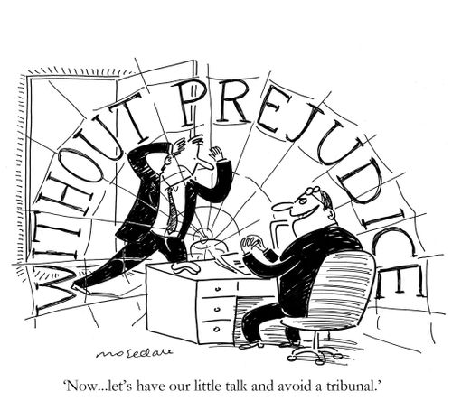 'Now...let's have our little talk and avoid a tribunal.'