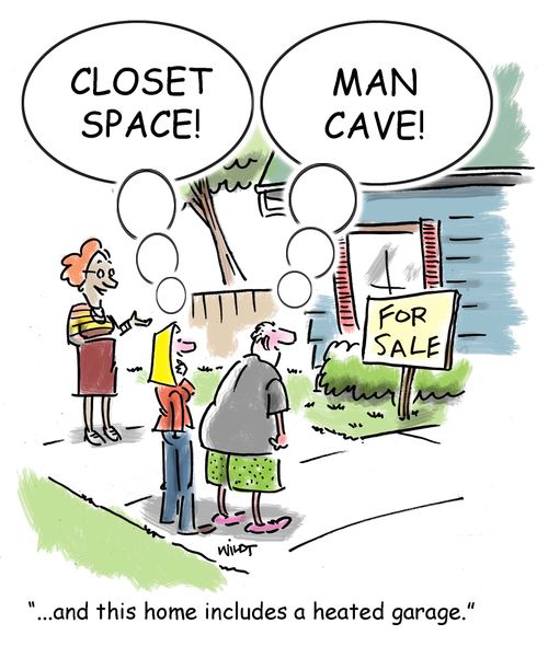 '...and this home includes a heated garage.'