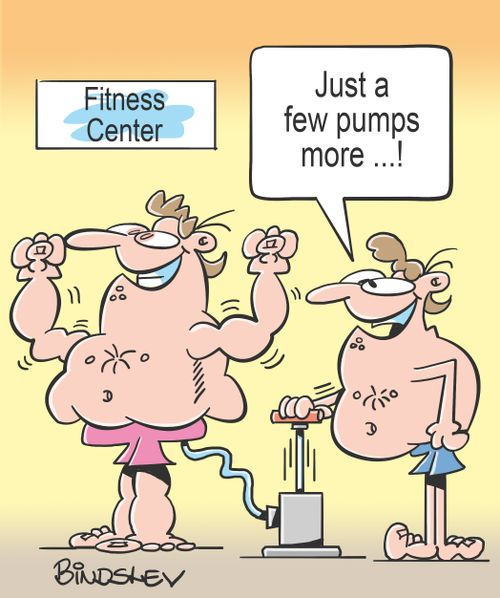 "Just a few pumps more...!"