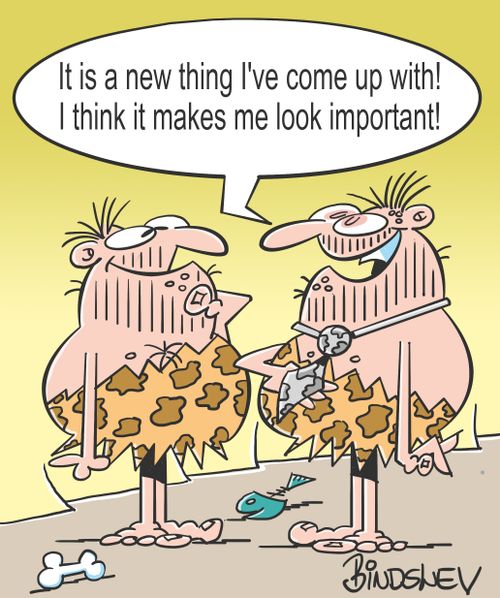 "It is a new thing I've come up with! I think it makes me look important!"