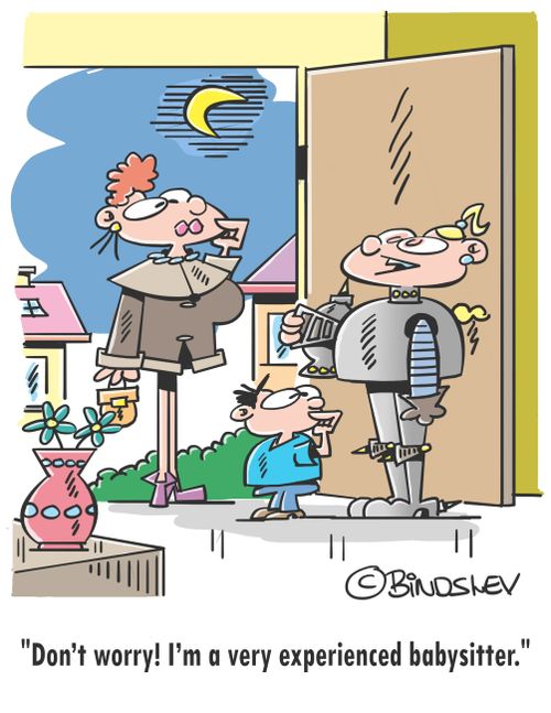 "Don't worry! I'm a very experienced babysitter."
