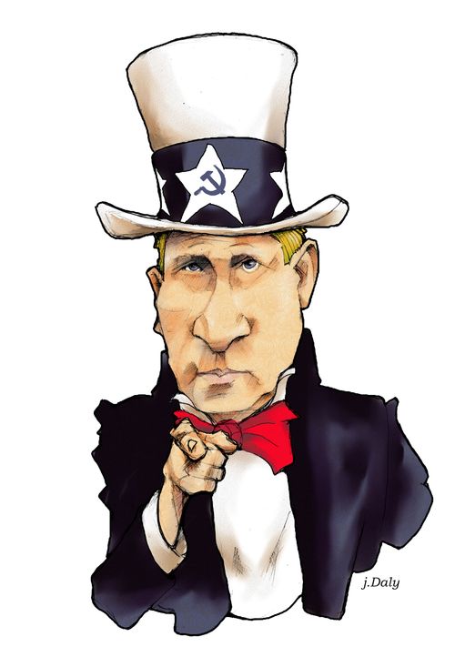 Vladimir Putin as Uncle Sam