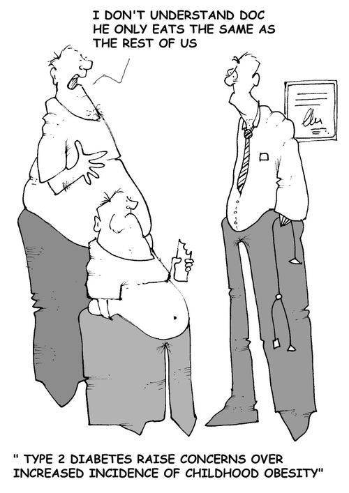 'Type 2 diabetes raise concern over increased incidence of childhood obesity.'