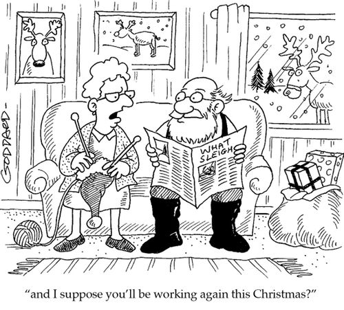 'and I suppose you'll be working again this Christmas?'