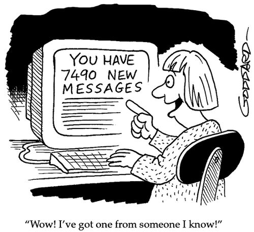 'Wow! I've got one from someone I know!'