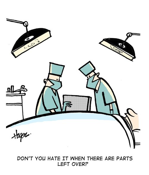'Don't you hate it when there are parts left over?'