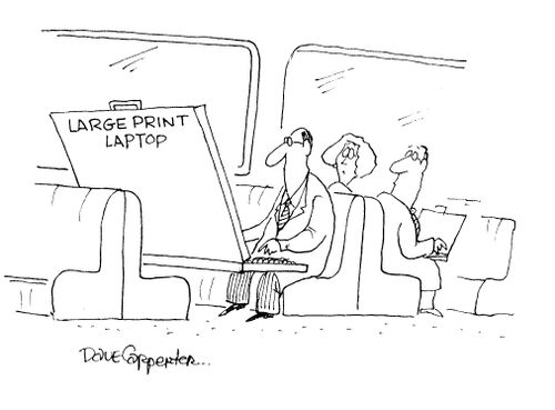 Large Print Laptop.