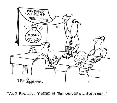 'And finally, there is the universal solution.'