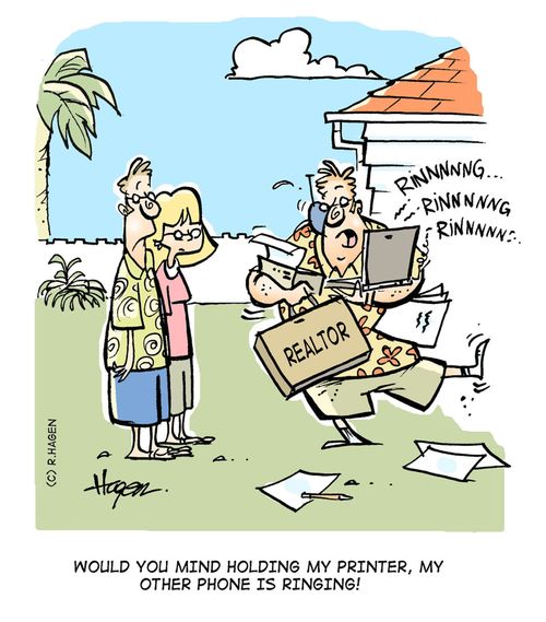 'Would you mind holding my printer, my other phone is ringing!'